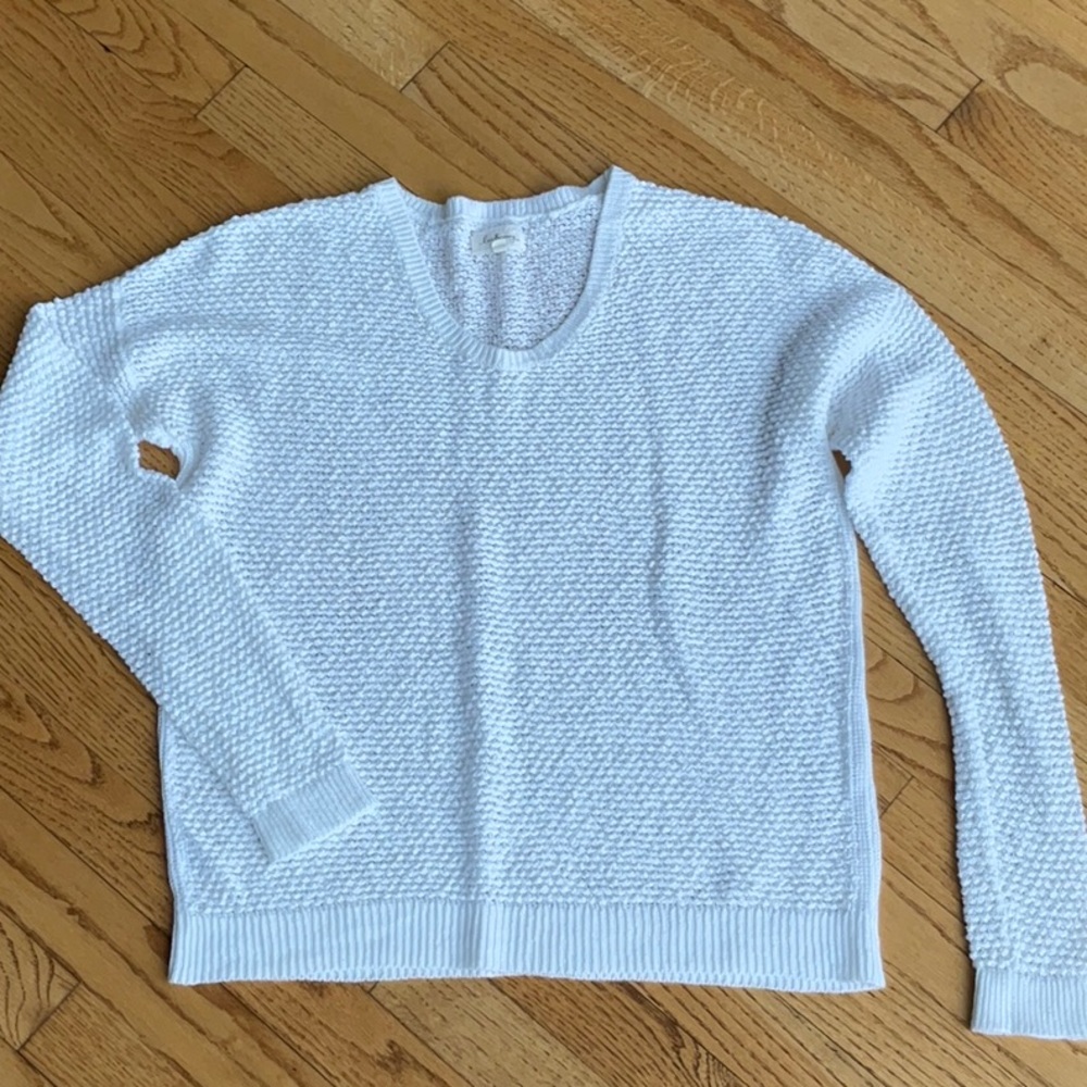 Lou & Grey by Loft white lightweight sweater